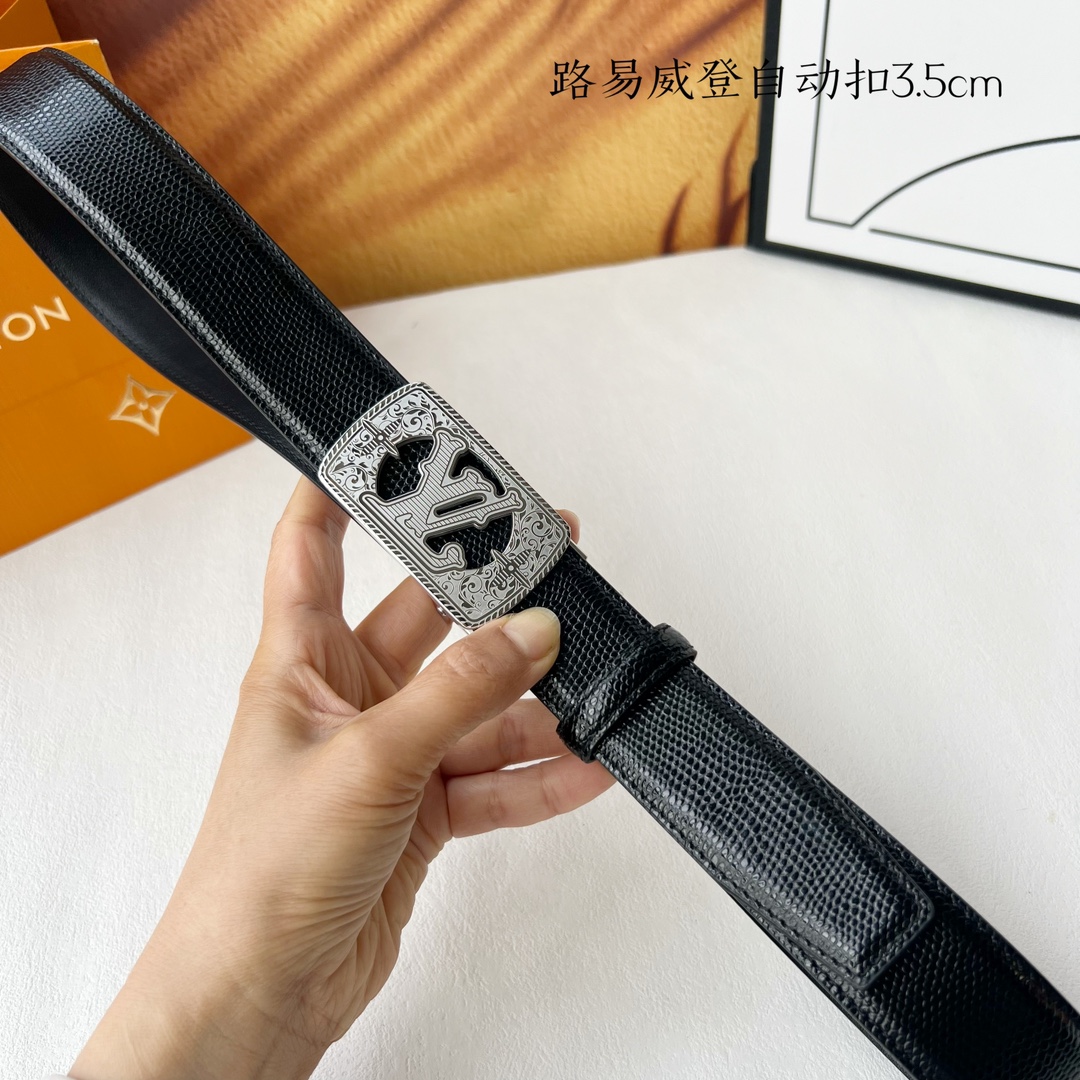 [TOP] Louis Vuitton LV Cowhide Belt - 3.5CM