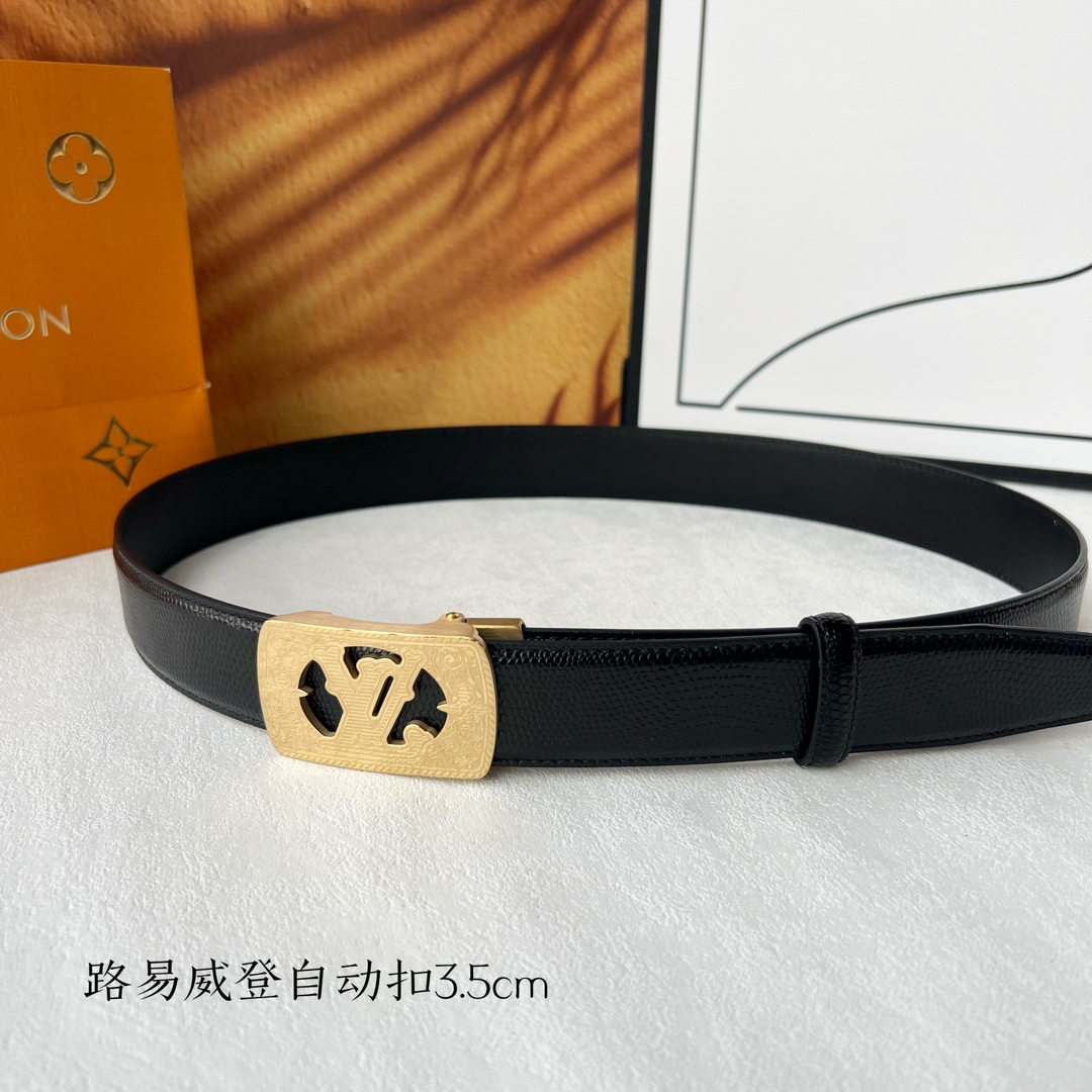 [TOP] Louis Vuitton LV Cowhide Belt - 3.5CM