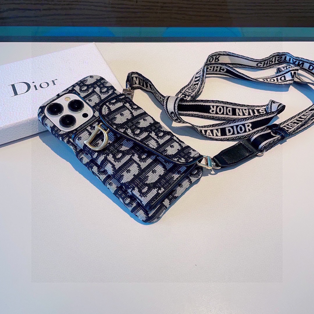 [TOP] Christian Dior Saddle Card Holder iPhone Case