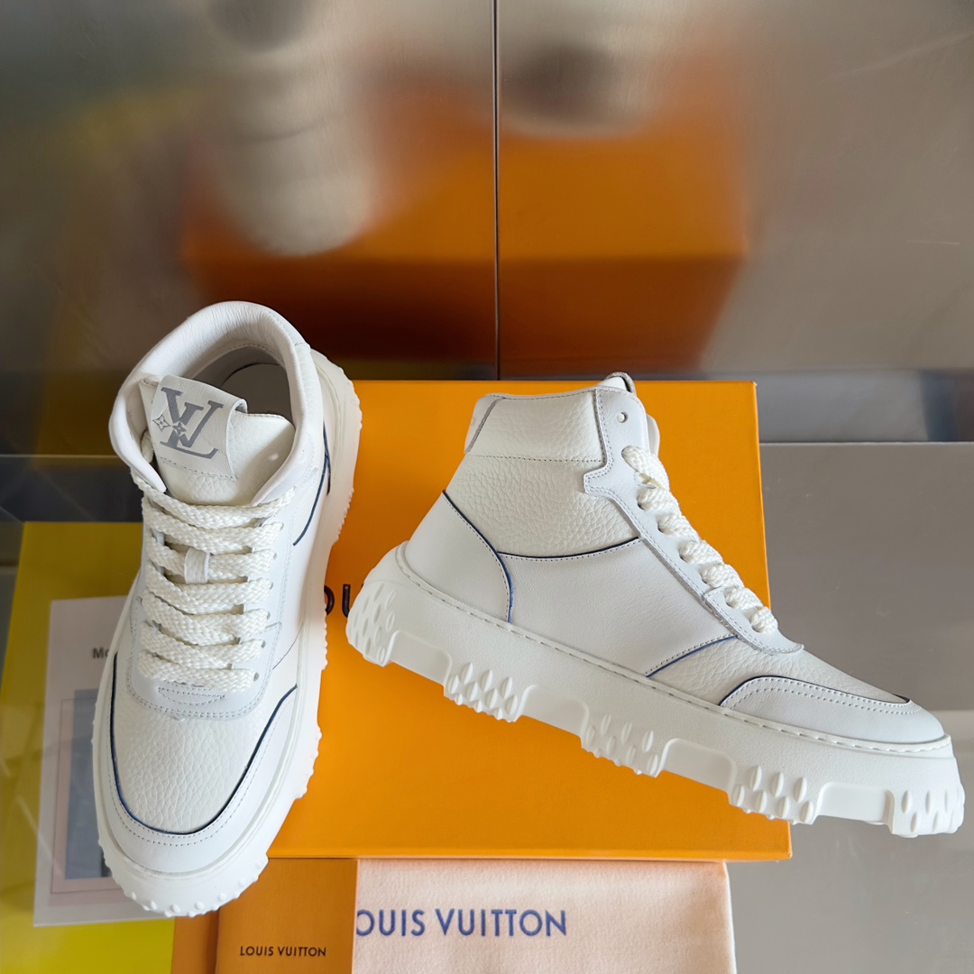 [TOP] Louis Vuitton LV Casual Bread Shoes Leather - 2 Colour