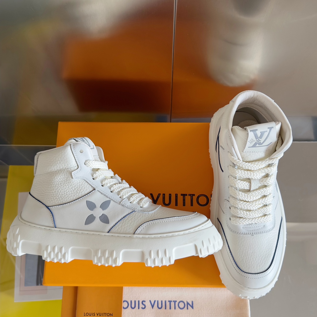 [TOP] Louis Vuitton LV Casual Bread Shoes Leather - 2 Colour