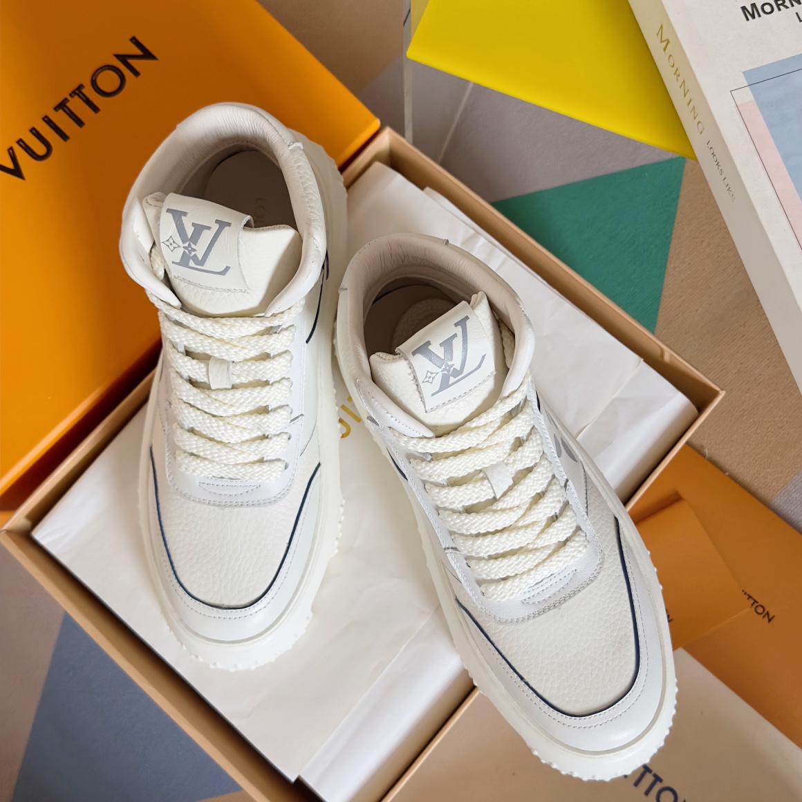 [TOP] Louis Vuitton LV Casual Bread Shoes Leather - 2 Colour