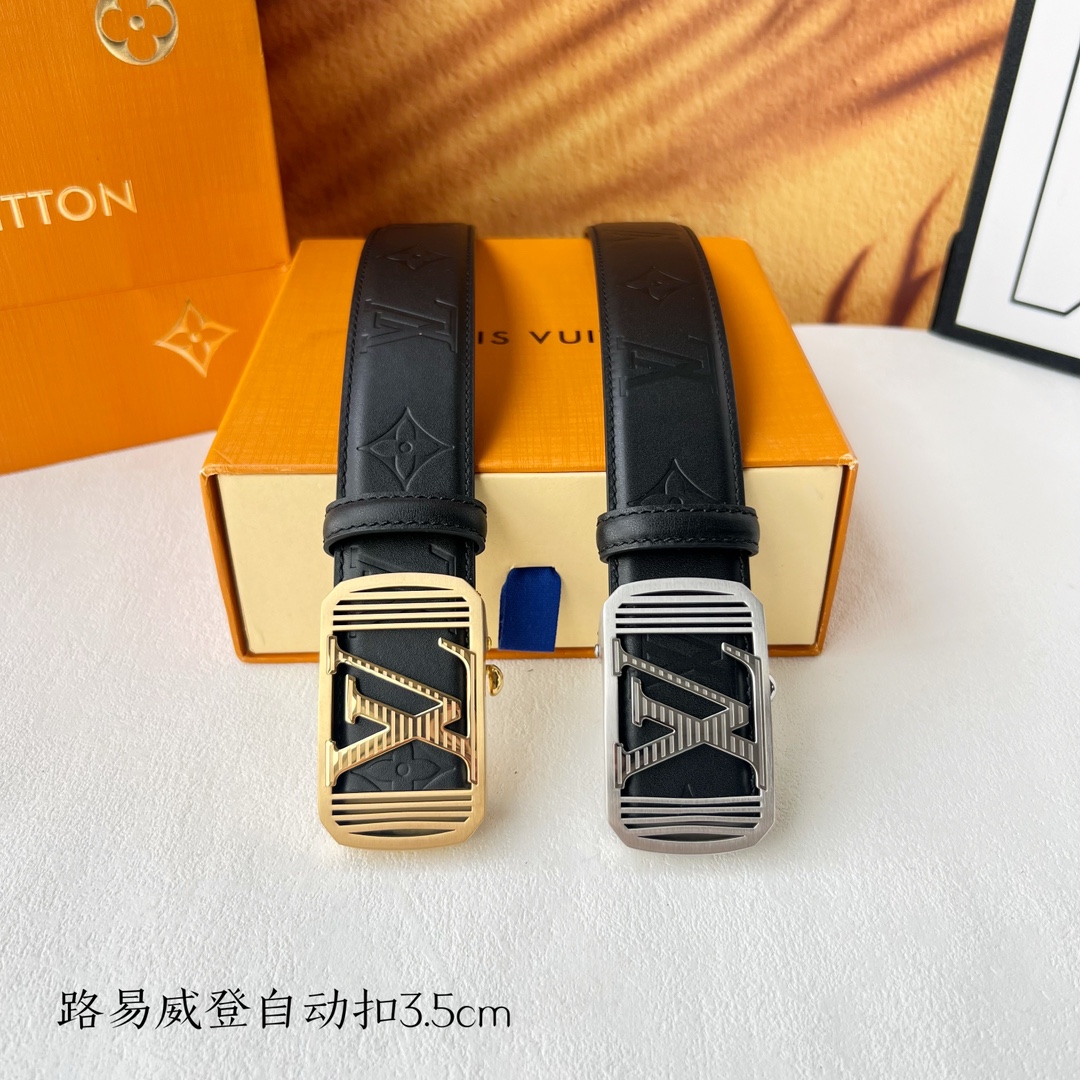 [TOP] Louis Vuitton LV Cowhide Belt - 3.5CM