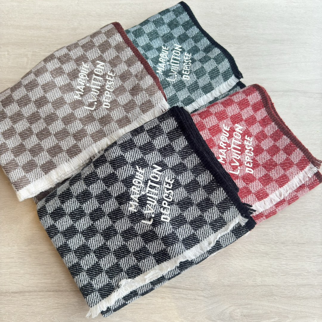 [TOP] Louis Vuitton LV Wool Scarf 45*190cm- 4 Color