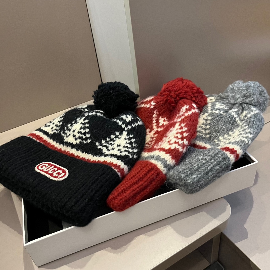 [TOP] GUCCI Knitted Hat - 3 Colors
