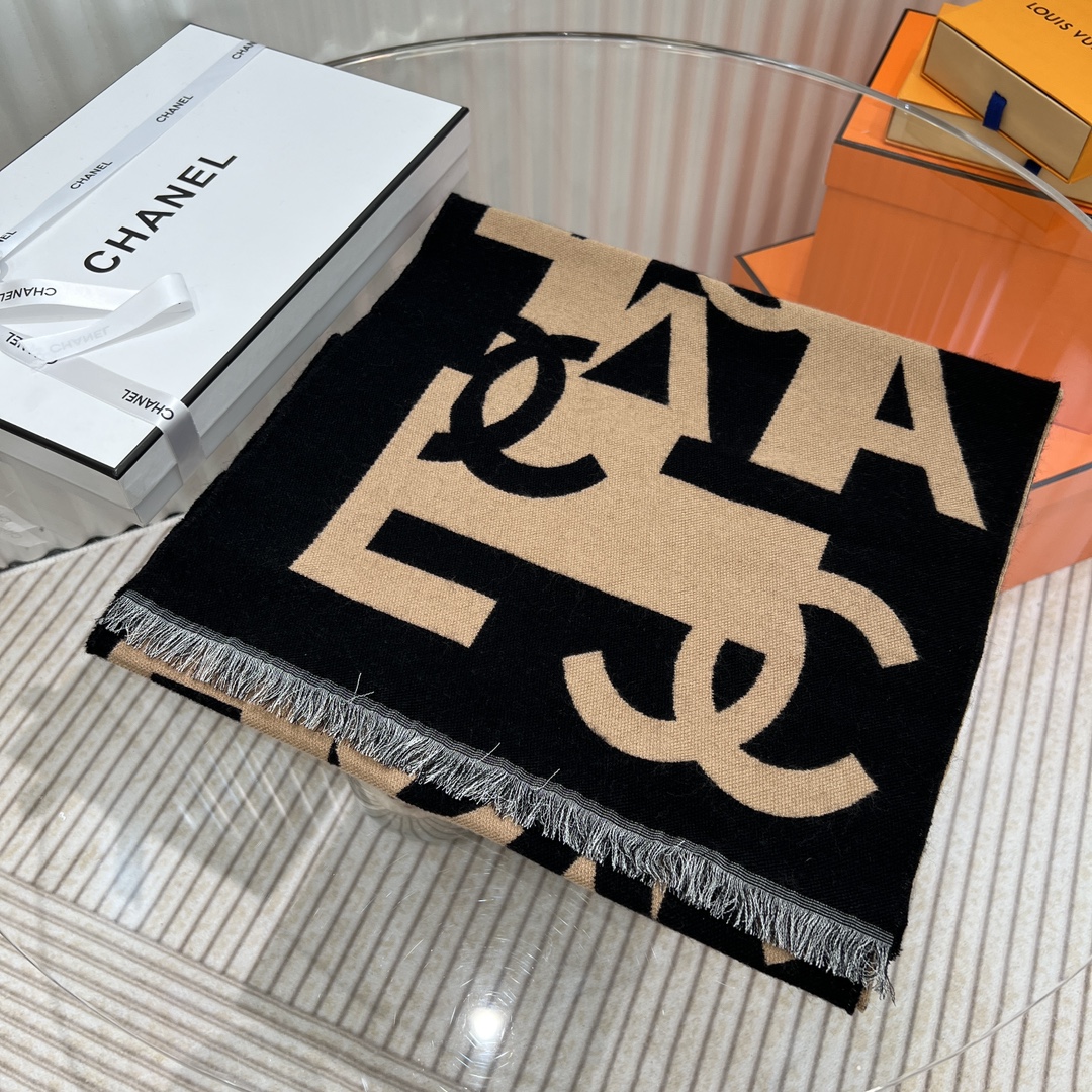 [TOP] CHANEL CC Scarf 190*40cm - 3 Colors