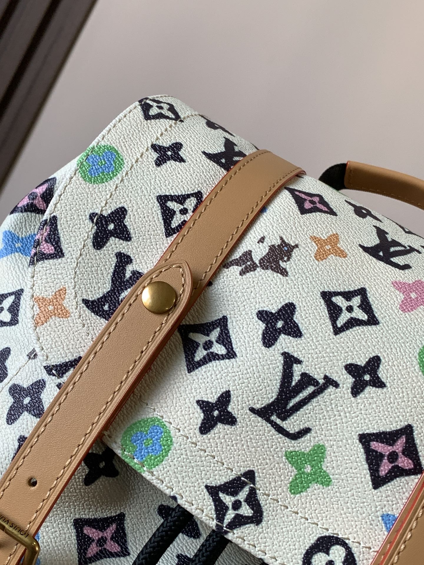 [TOP] Louis Vuitton LV Louis Vuitton x Tyler the Creator Christopher MM Backpack  41.0 x 48.0 x 13.0 cm - White