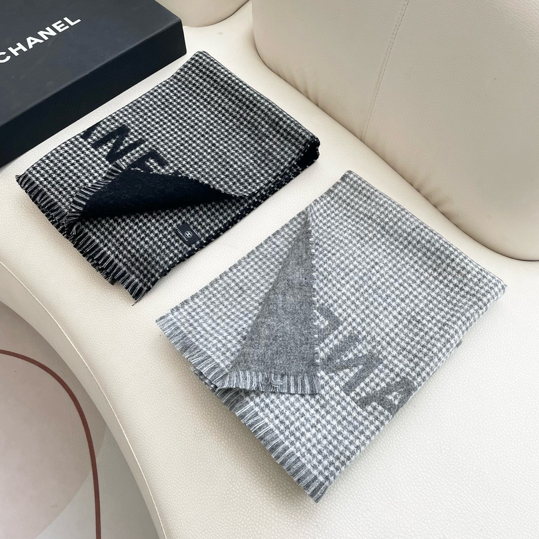 [TOP] CHANEL CC Scarf 45*185cm - 2 Colors