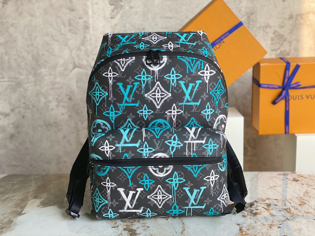 [TOP] Louis Vuitton LV Men's Apollo Backpack - 40.0×30.0×20.0cm - Black