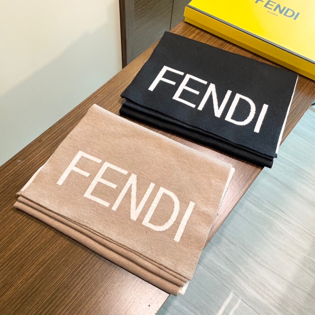 [TOP] FENDI Cashmere Scarf 200*32cm -2 Colors