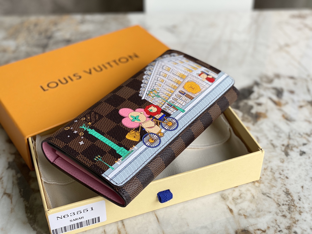 [TOP] Louis Vuitton LV Wallet 19 x 10.5 x 2 cm - Brown