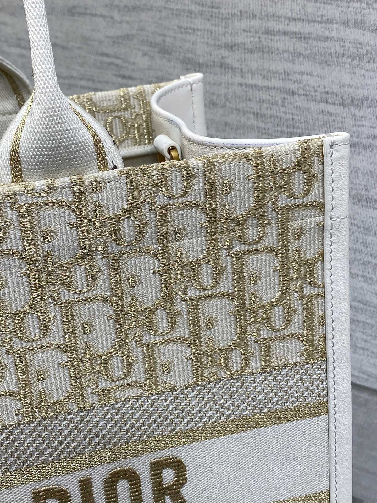 [TOP] Christian Dior Book Tote Bag  26*12*21cm/36*16*27cm - Beige