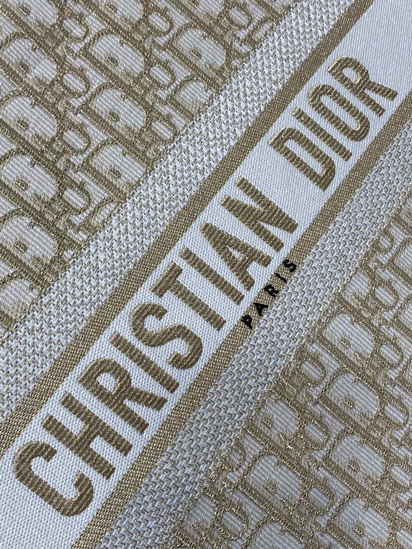 [TOP] Christian Dior Book Tote Bag  26*12*21cm/36*16*27cm - Beige