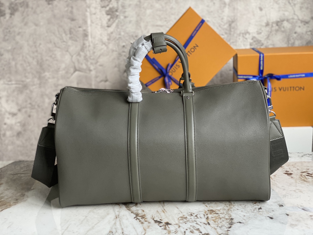 [TOP] Louis Vuitton LV Keepall BANDOULIÈRE 50 Travel Bag 50 x 29 x 23 cm - Green