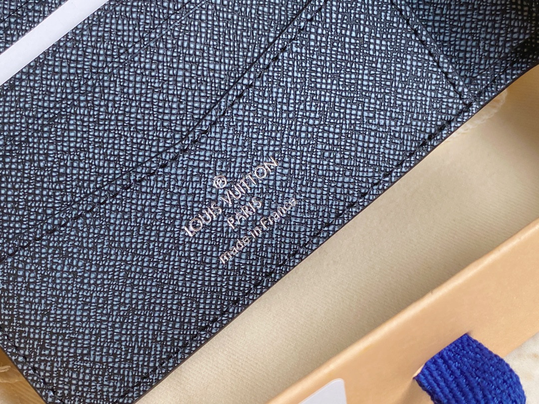 [TOP] Louis Vuitton LV Men's Cowhide Wallet 11 x 8.5 x 2 cm - Black