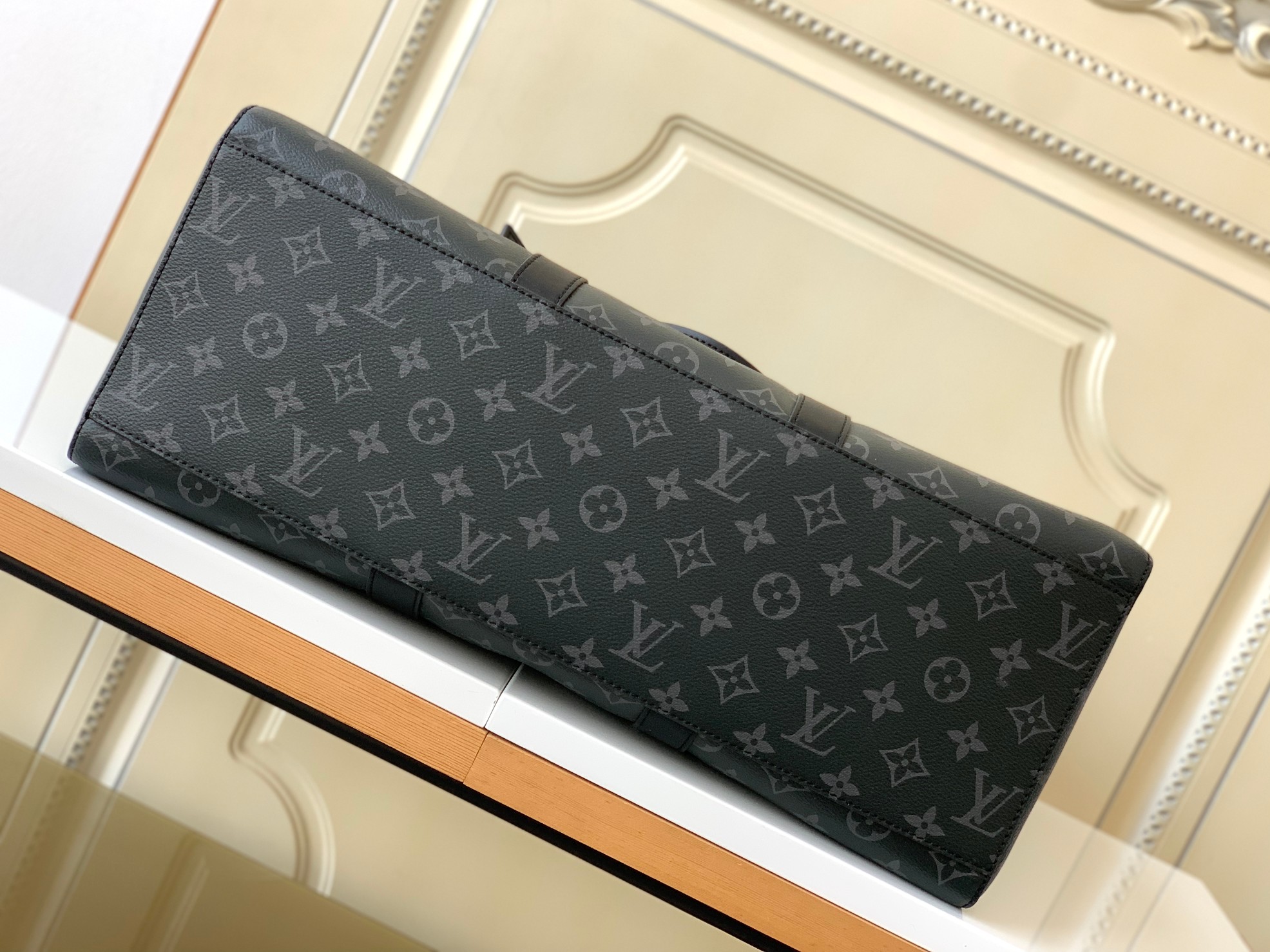 [TOP] Louis Vuitton LV Sac Plat 24H Tote Bag 44 x 33 x 18cm - Black
