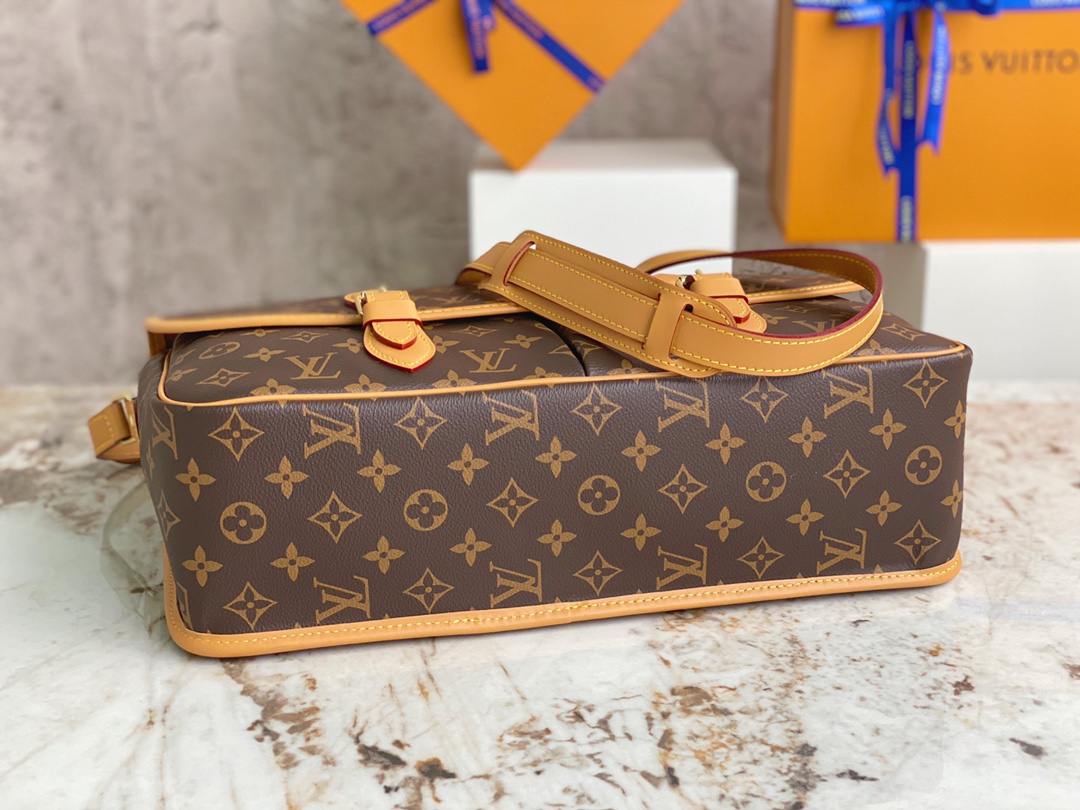 [TOP] Louis Vuitton LV Boulogne Bag 37*23*12.5cm - Brown
