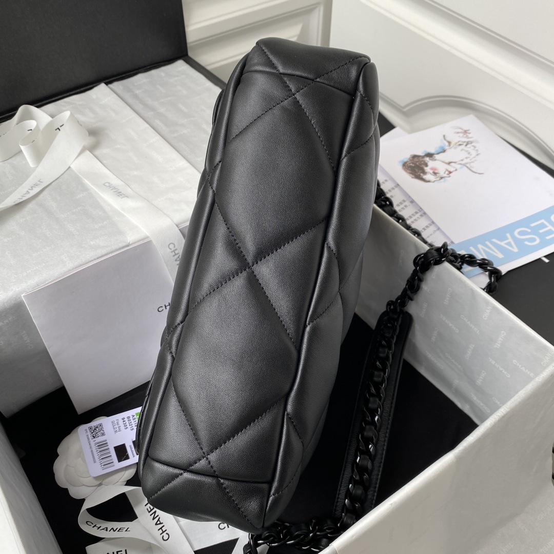 [TOP] CHANEL 19 Bag Maxi 30CM - All Black