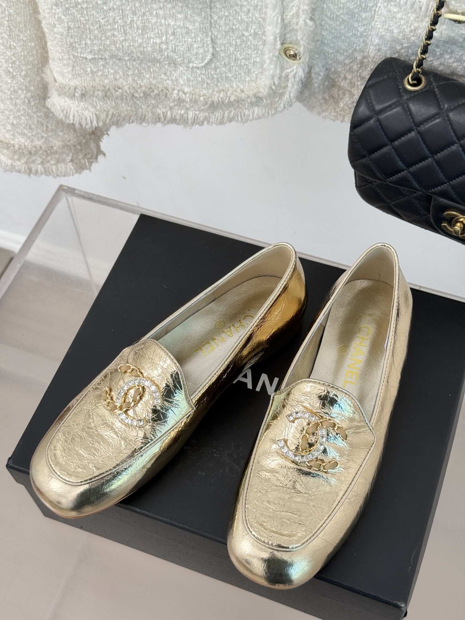 [TOP] CHANEL CC Loafers with Lambskin Lining - 4 Colors