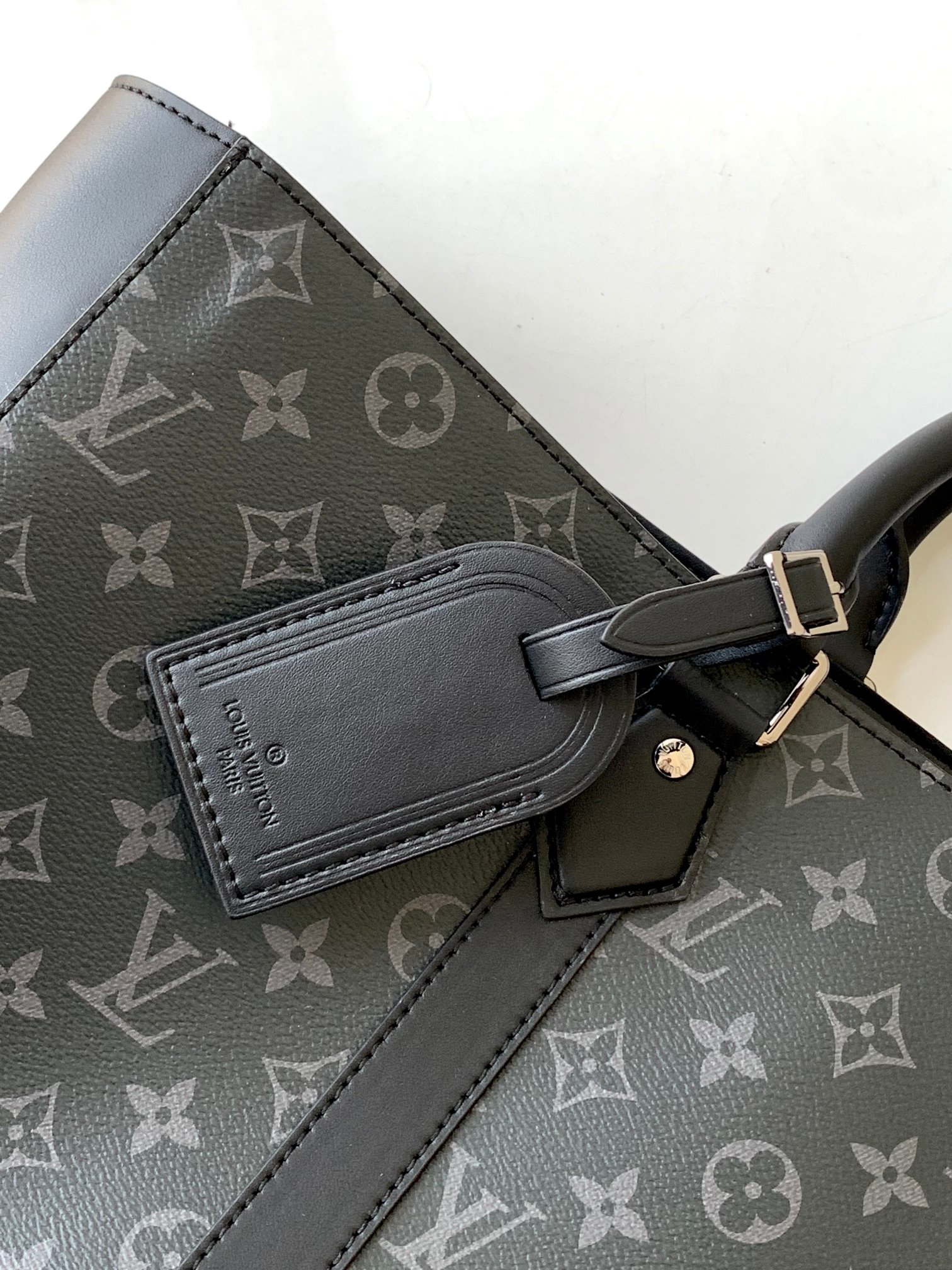 [TOP] Louis Vuitton LV Sac Plat 24H Tote Bag 44 x 33 x 18cm - Black