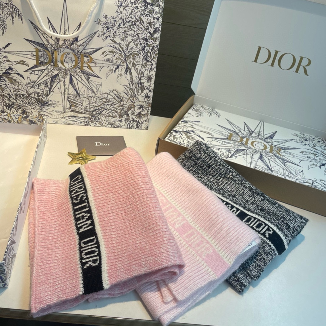 [TOP] Christian Dior Scarf 30x180cm - 3 Colors