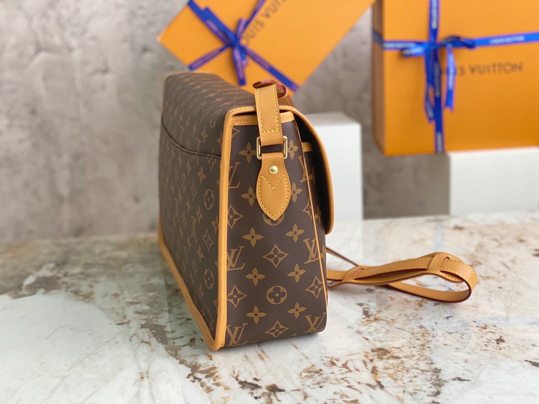 [TOP] Louis Vuitton LV Boulogne Bag 37*23*12.5cm - Brown