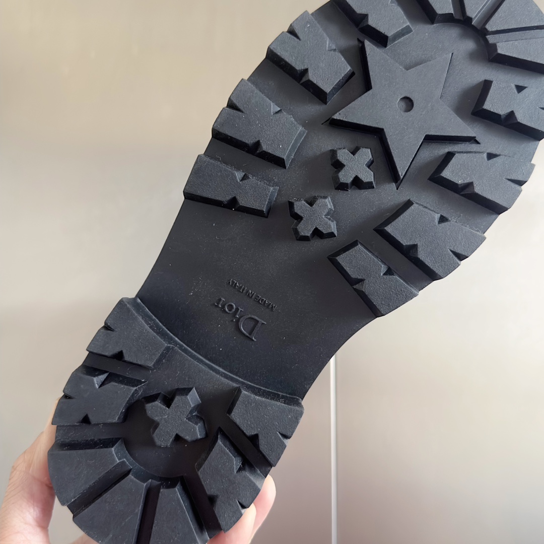 [TOP] Christian Dior Rattan Ankle Bootss Cowhide - 3 Colour