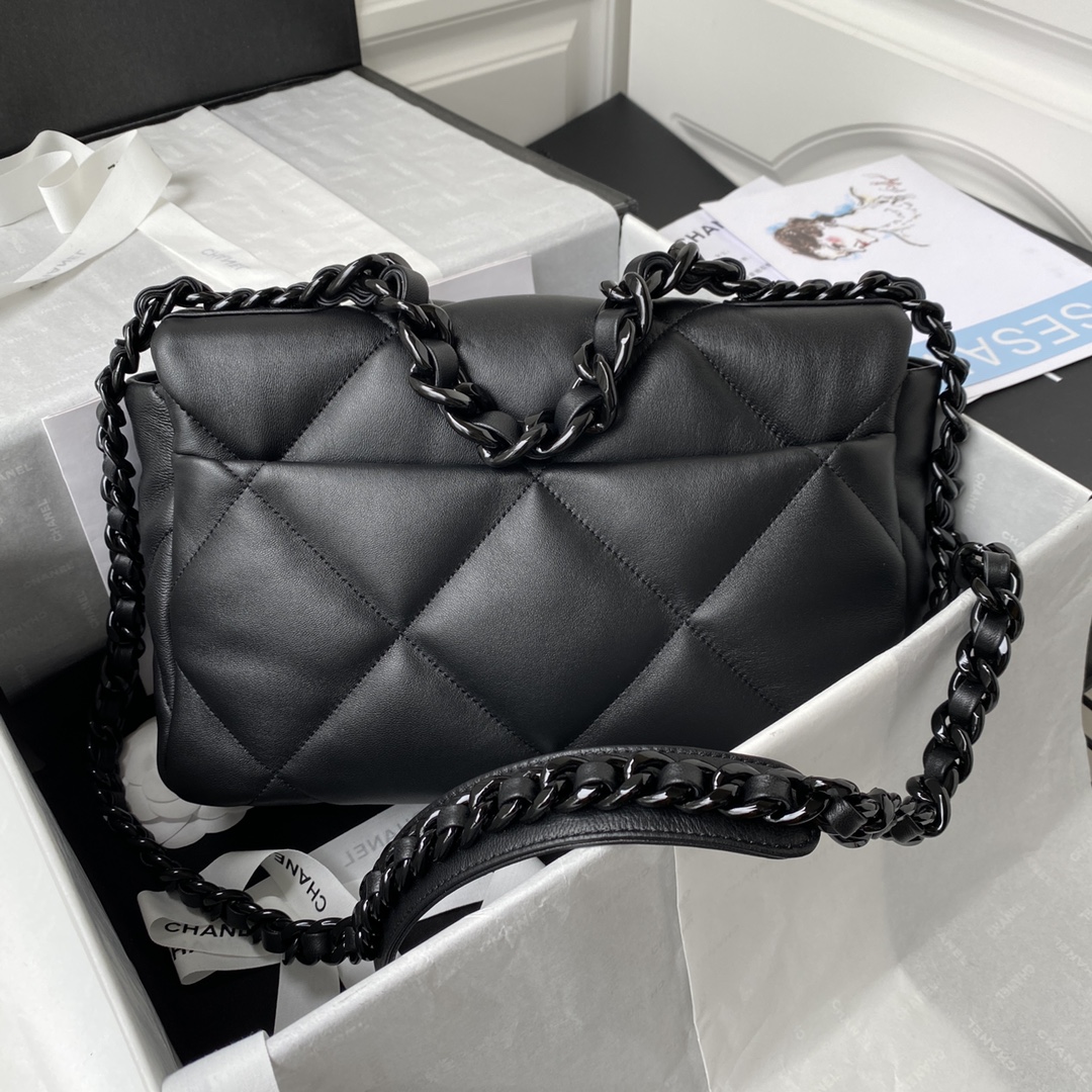 [TOP] CHANEL 19 Bag Maxi 30CM - All Black