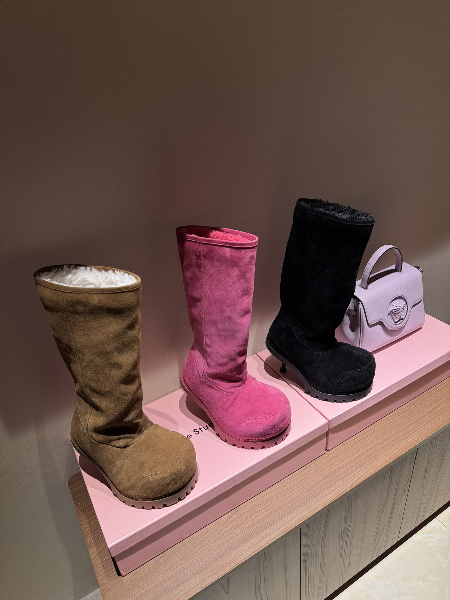 [TOP] BALENCIAGA High-Heeled Snow Boots - 3 Colour