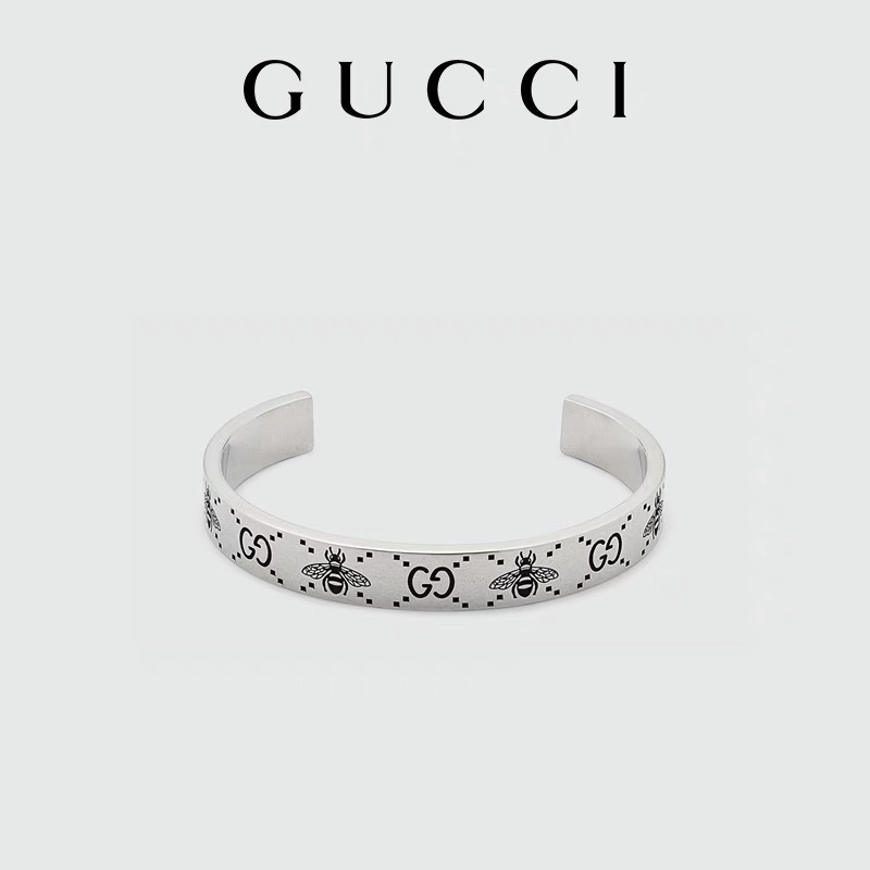 [TOP] GUCCI Bee Bracelet - Silver