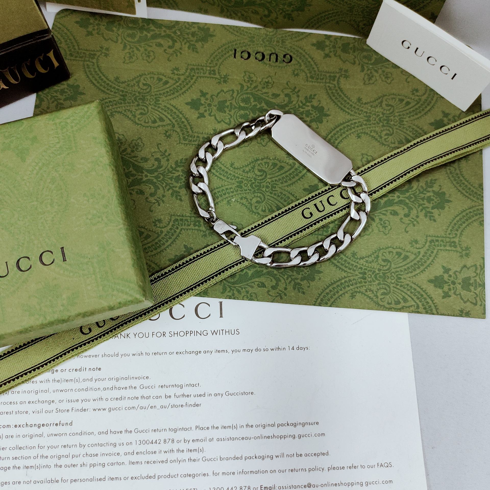 [TOP] GUCCI Bee Bracelet - Silver