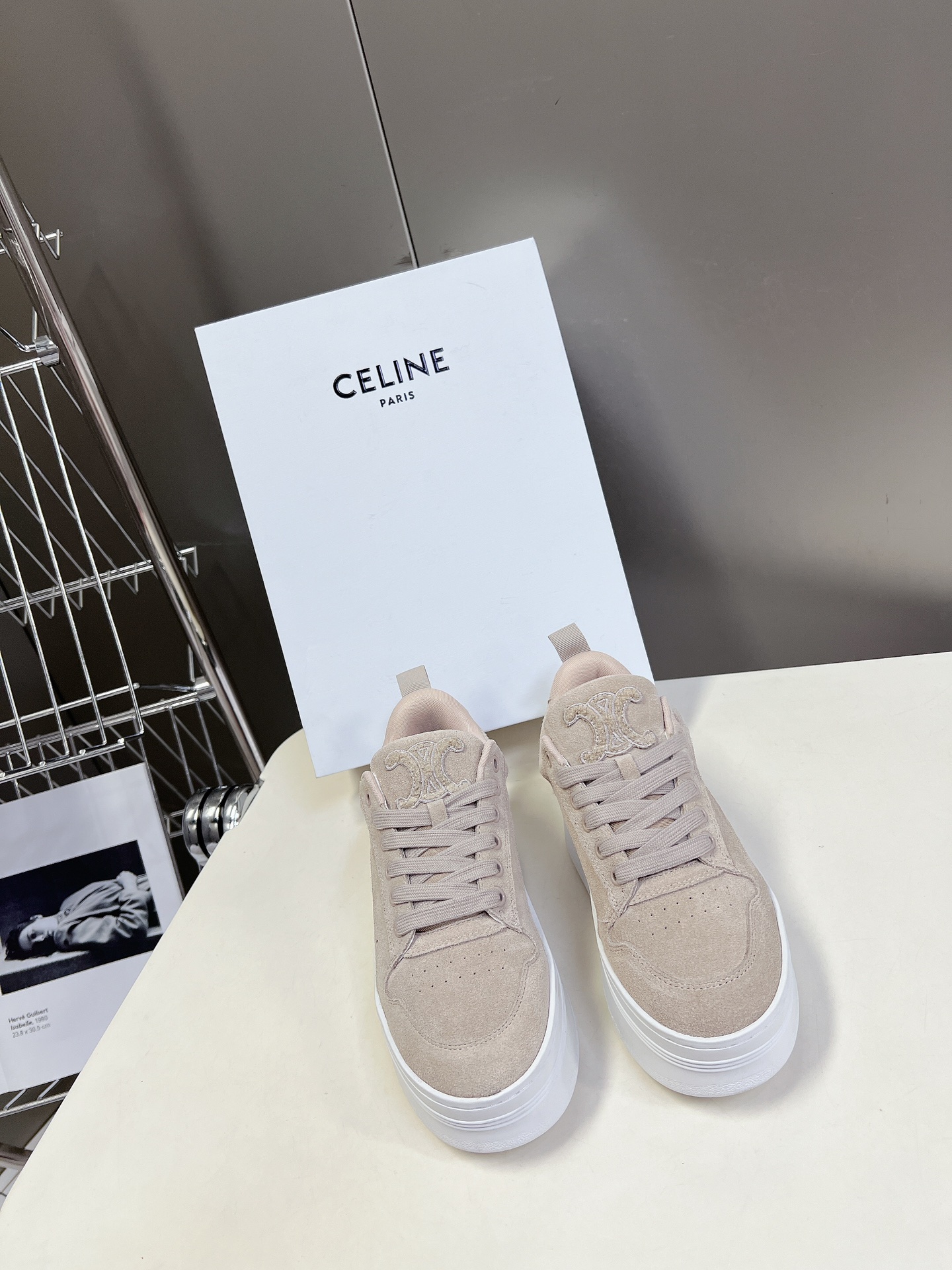 [TOP] CELINE Little White Shoes With Platforms - 3 Colour