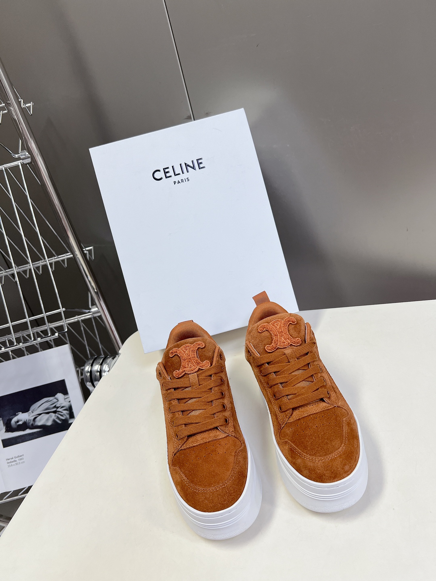 [TOP] CELINE Little White Shoes With Platforms - 3 Colour