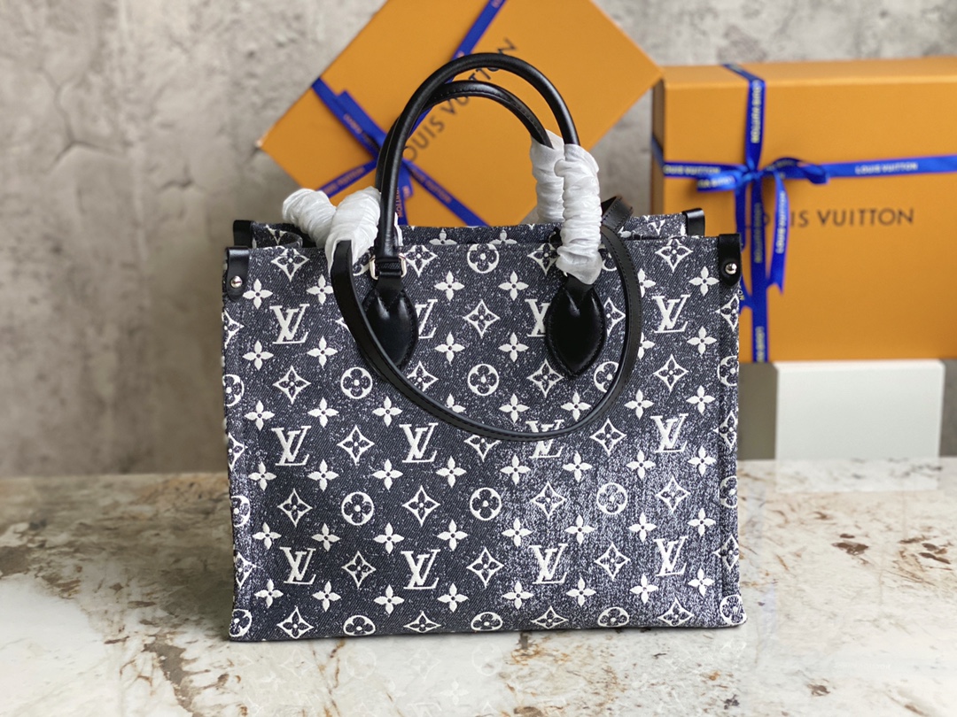 [TOP] Louis Vuitton LV On The Go Bag 35 x 27 x 14cm - Black