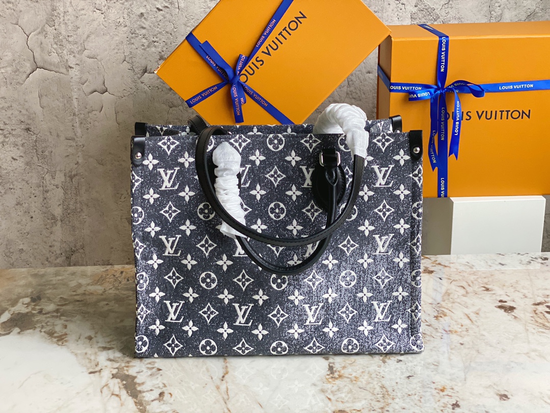 [TOP] Louis Vuitton LV On The Go Bag 35 x 27 x 14cm - Black