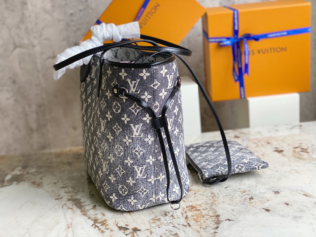 [TOP] Louis Vuitton LV Neverful Bag 31x28x14cm - Black