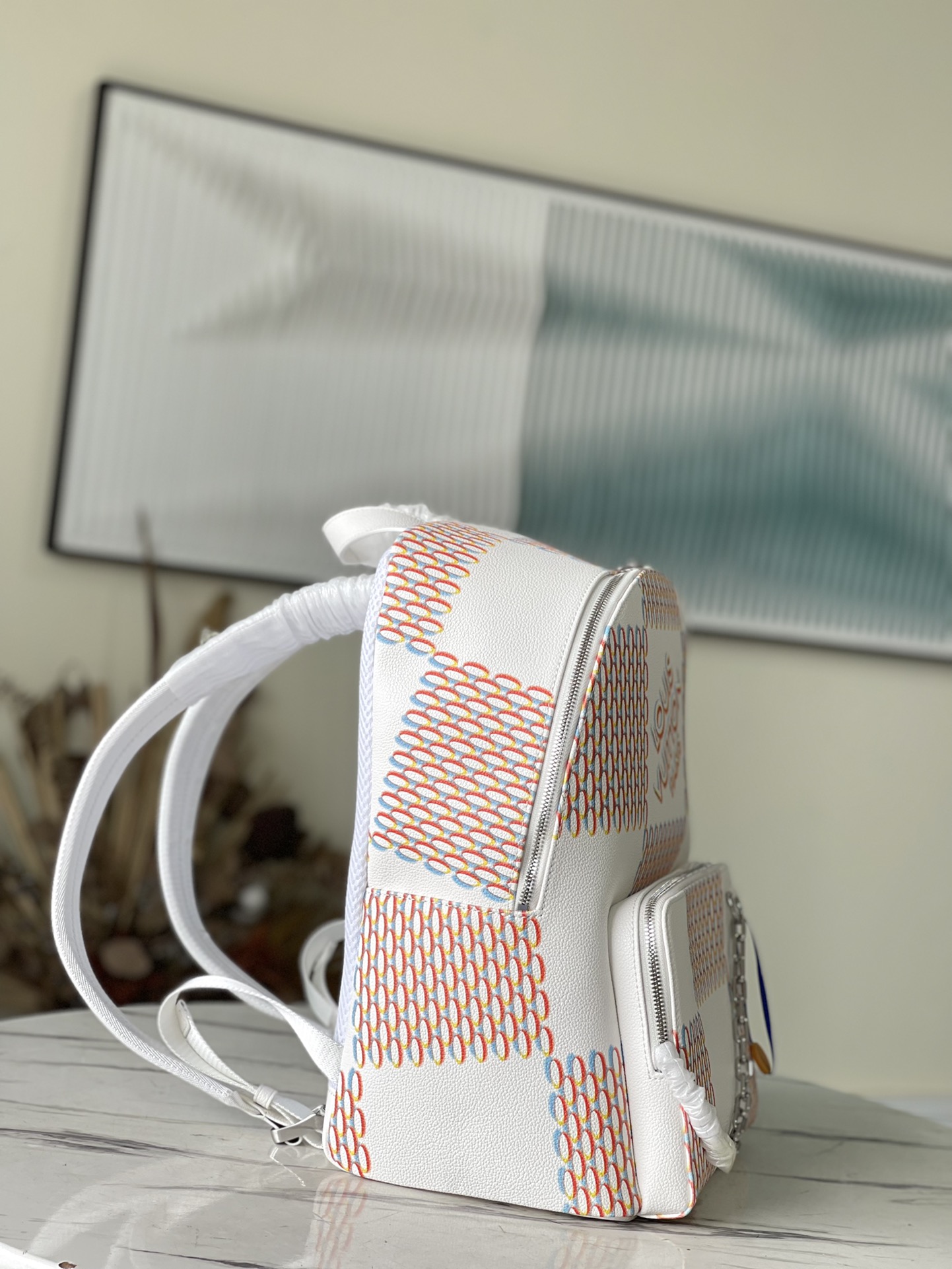 [TOP] Louis Vuitton LV Backpack - 33 x 41 x 18 cm - White