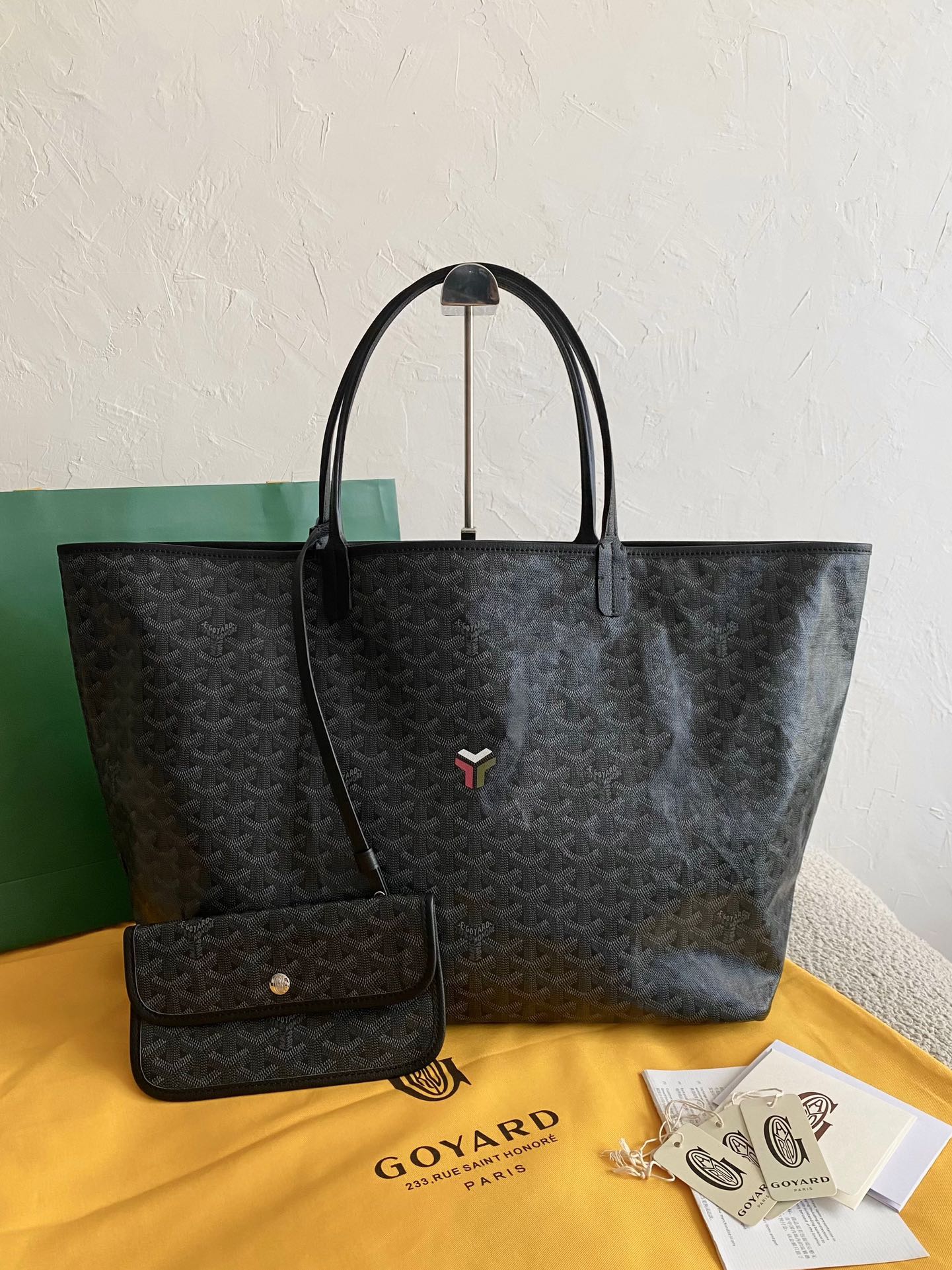[TOP] Goyard Saint Louis Bag  28 cm x 15 cm x 34 cm/34 cm x 20 cm x 40 cm - Black
