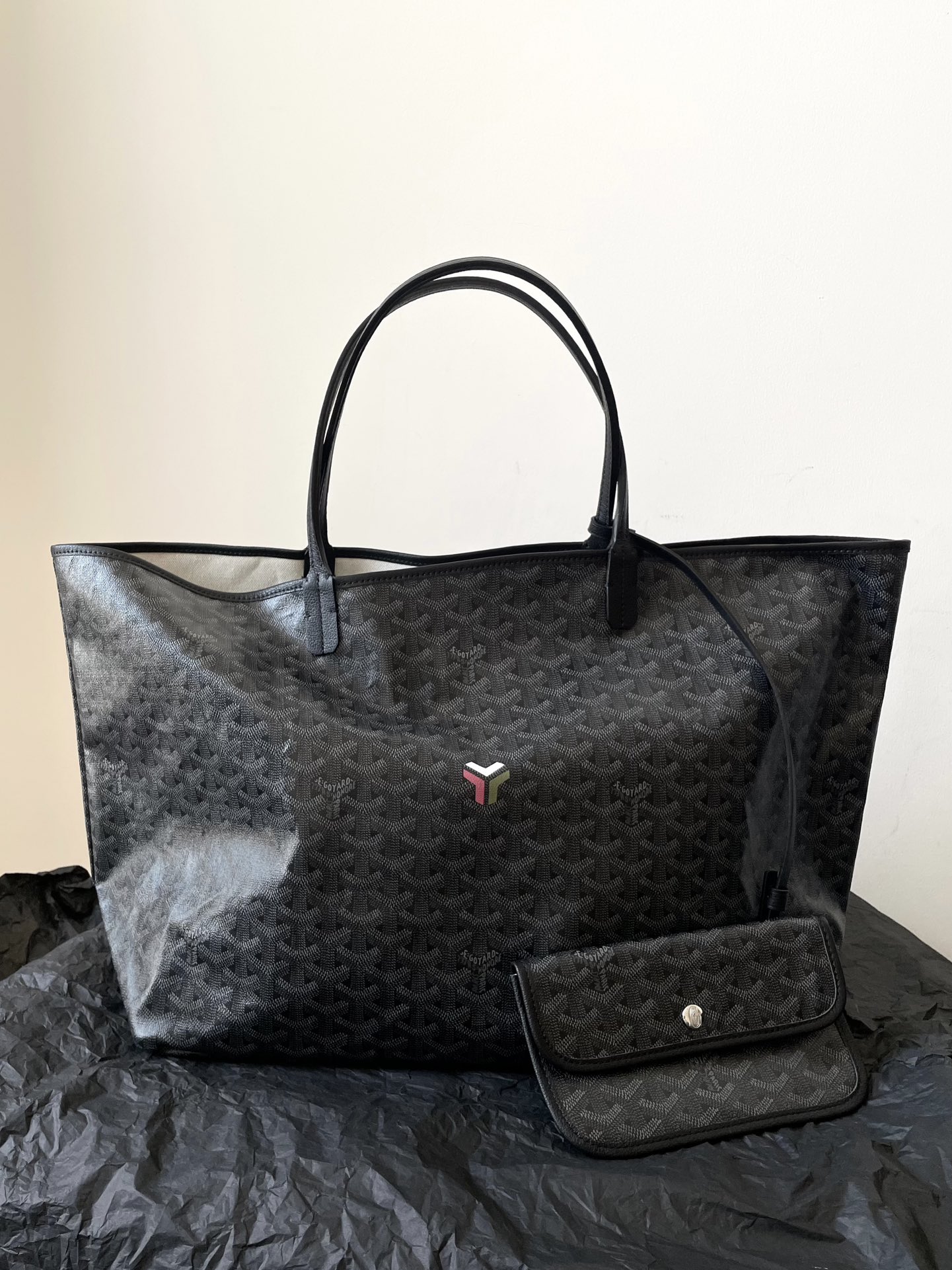 [TOP] Goyard Saint Louis Bag  28 cm x 15 cm x 34 cm/34 cm x 20 cm x 40 cm - Black