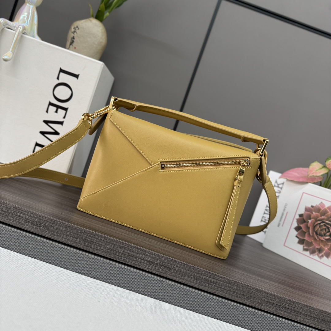 [TOP] LOEWE Puzzle Bag Anagram 18*12.5*8CＭ/24*10.5*16CM - Yellow