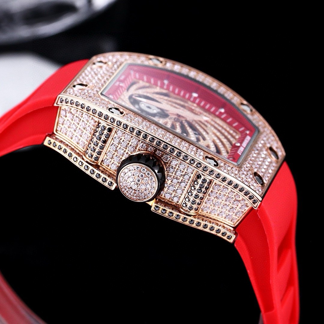 [TOP] Richard Mille RM51-02 Watch Strap- Red