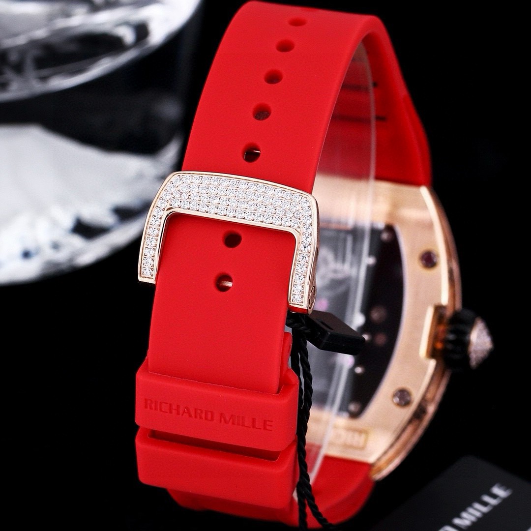 [TOP] Richard Mille RM51-02 Watch Strap- Red