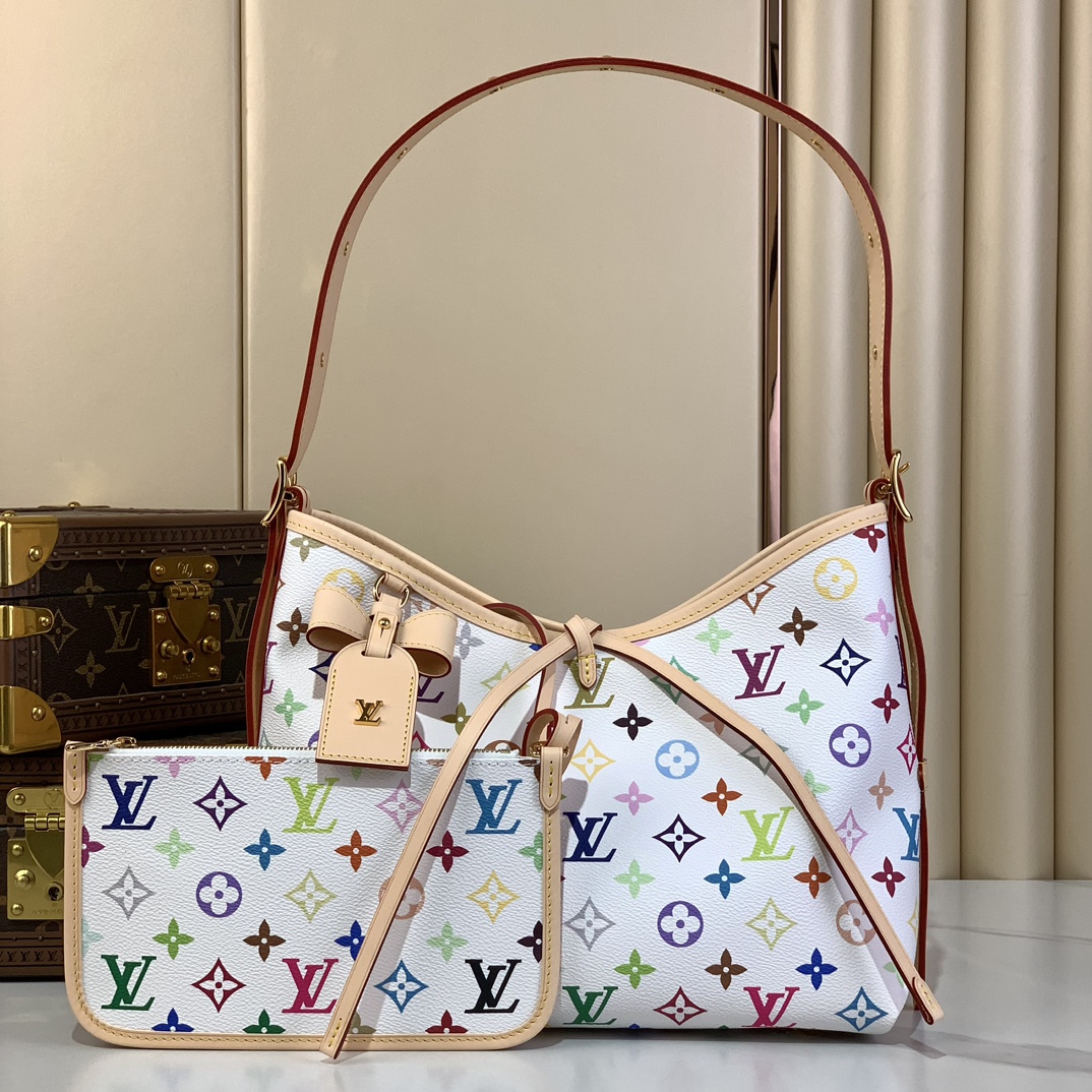 [TOP] Louis Vuitton LV  Carryall  Bag 29x24x12cm - White