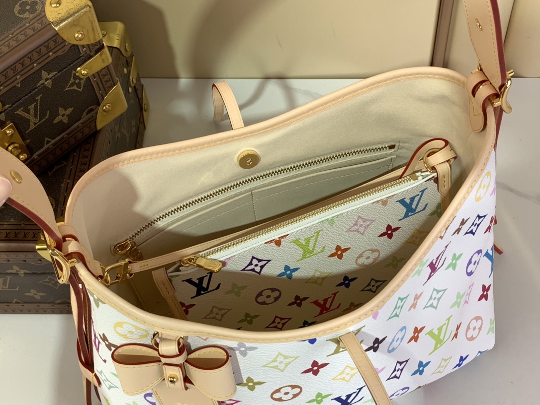 [TOP] Louis Vuitton LV  Carryall  Bag 29x24x12cm - White