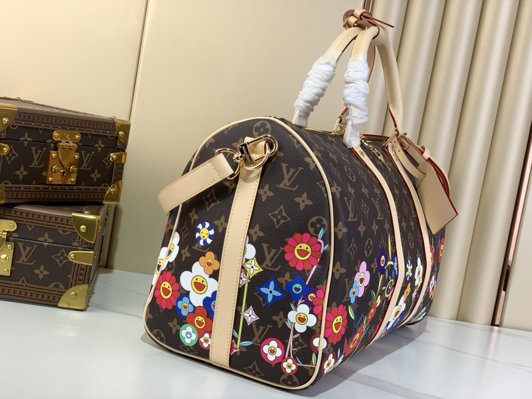 [TOP] Louis Vuitton LV Keepall 45 Travel Bag  45X27X20cm - Brown