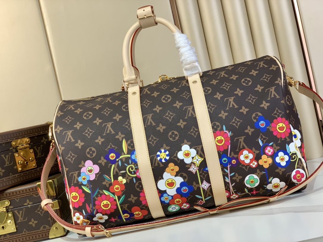 [TOP] Louis Vuitton LV Keepall 45 Travel Bag  45X27X20cm - Brown