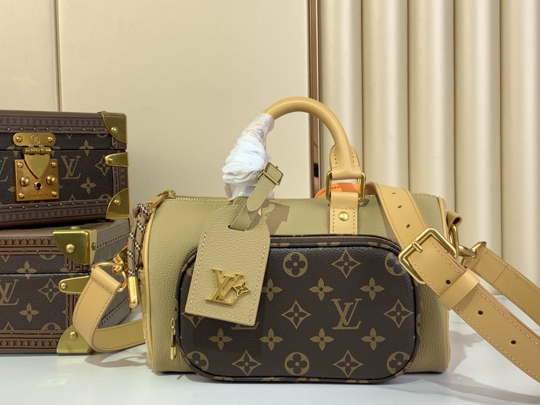 [TOP] Louis Vuitton LV KEEPALL BANDOULIÈRE 25  Travel Bag  15 x 11 x 25cm - Brown