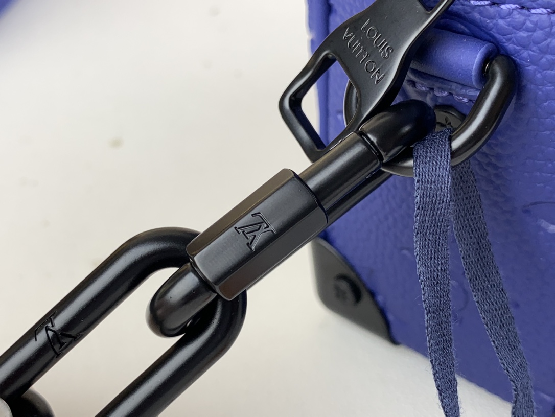 [TOP] Louis Vuitton LV Men's Mini Soft Trunk 18.5 x 13.0 x 8.0cm - Blue