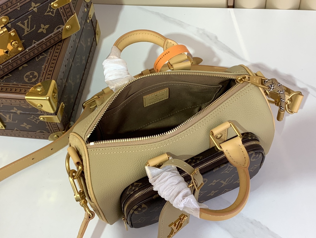 [TOP] Louis Vuitton LV KEEPALL BANDOULIÈRE 25  Travel Bag  15 x 11 x 25cm - Brown