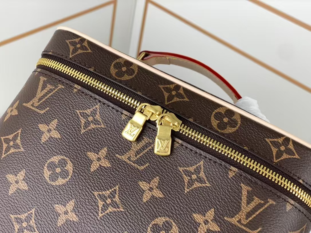 [TOP] Louis Vuitton LV Vanity Cloth Handbag 23/18/14.5cm - Brown